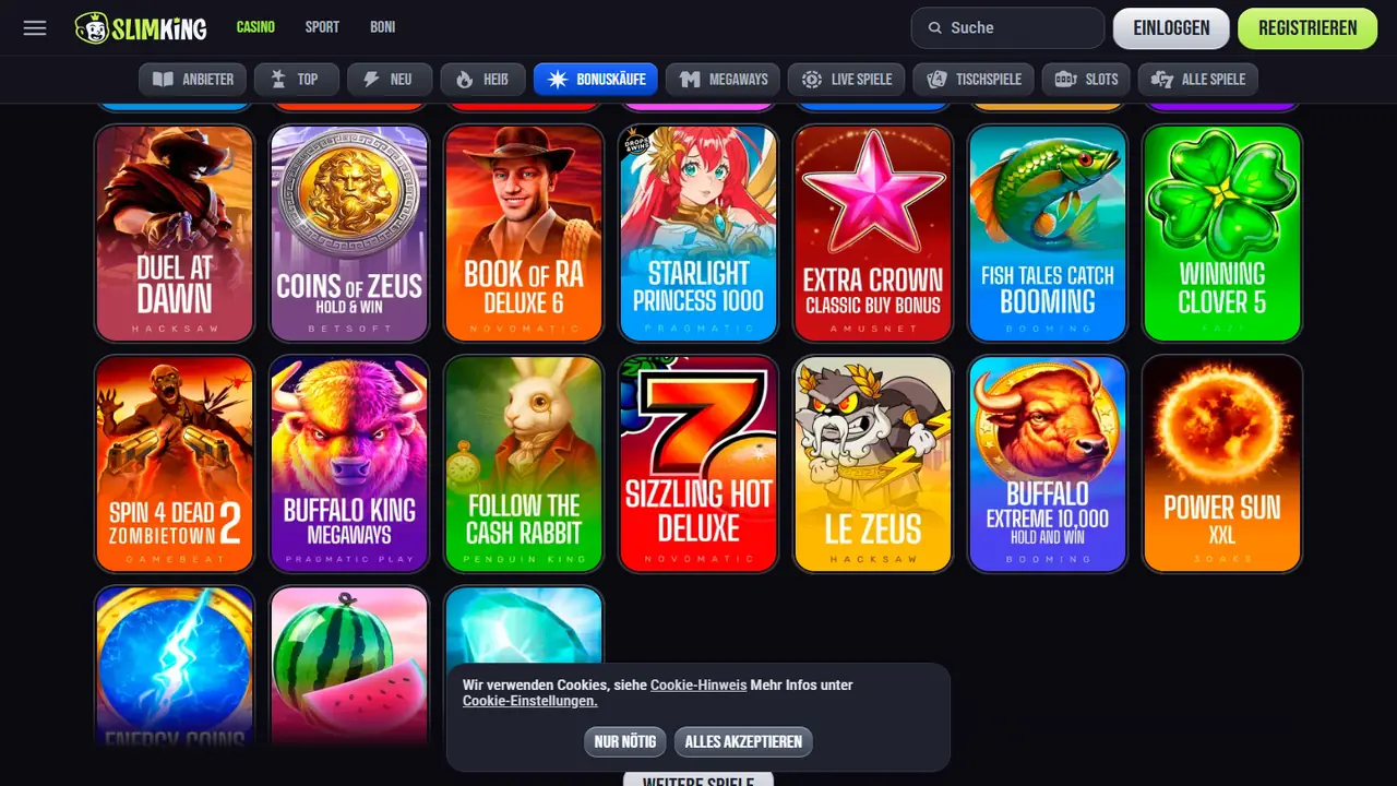 Slimking Bonus-Buys – Screenshot